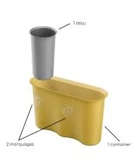 Corbeille ergonomique pour améliorer l'efficacité au travail