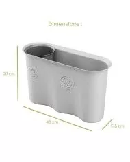 Corbeille conçu pour un usage intensif dans un cadre de bureau