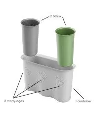 Corbeille conçu pour un usage intensif dans un cadre de bureau