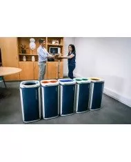 Poubelle conçu pour un usage intensif dans un cadre de bureau