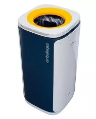 Poubelle de tri - design WASTEE 60L - EMBALLAGES - Jaune - meuble de tri durable, tri des déchets professionnels, conteneur de Poubelle de tri - design WASTEE 60L - EMBALLAGES - Jaune - meuble de tri durable, tri des déchets professionnels, conteneur de