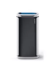 Poubelle de tri - design WASTEE 60L - PAPIER - Bleu - meuble de tri durable, poubelle compartimentée, station de tri moderne Poubelle de tri - design WASTEE 60L - PAPIER - Bleu - meuble de tri durable, poubelle compartimentée, station de tri moderne