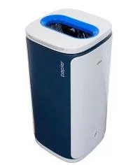 Poubelle de tri - design WASTEE 60L - PAPIER - Bleu - gestion des déchets en entreprise, meuble de tri durable, mobilier de tri Poubelle de tri - design WASTEE 60L - PAPIER - Bleu - gestion des déchets en entreprise, meuble de tri durable, mobilier de tri