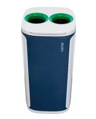 Poubelle de tri - design WASTEE 30L - VERRE - Vert - station de tri moderne, tri des déchets professionnels, corbeille Poubelle de tri - design WASTEE 30L - VERRE - Vert - station de tri moderne, tri des déchets professionnels, corbeille