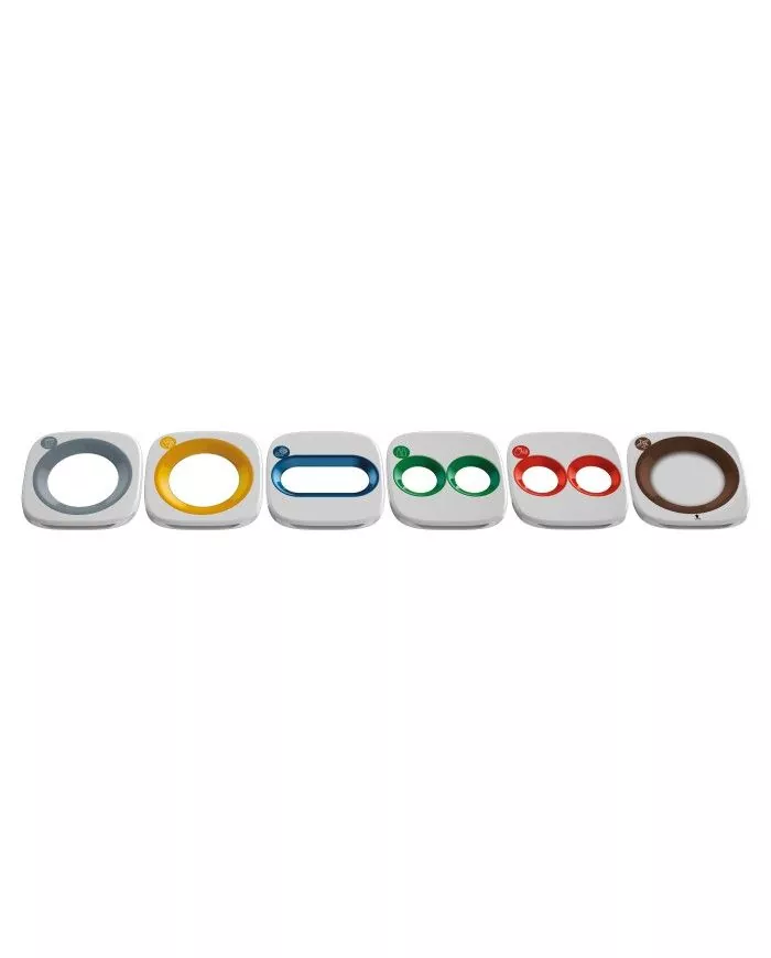 Poubelle de tri - design WASTEE 60L - METAL - Rouge - solution tri sélectif, meuble de tri durable, conteneur de recyclage Poubelle de tri - design WASTEE 60L - METAL - Rouge - solution tri sélectif, meuble de tri durable, conteneur de recyclage