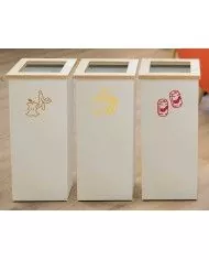 Poubelle conçu pour un usage intensif dans un cadre de bureau