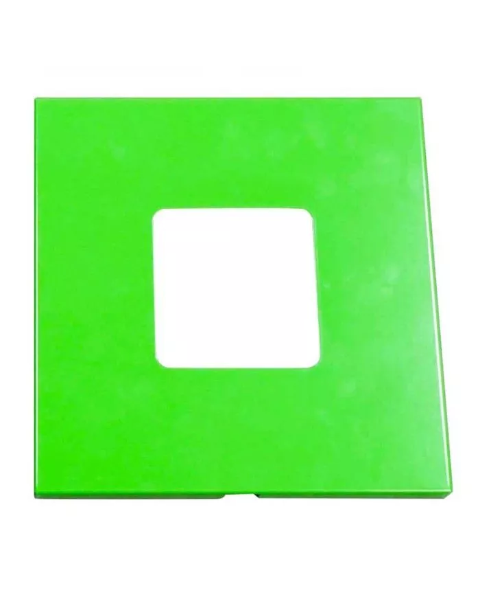 Poubelle de tri - design TERAFLEX 65L - VERT VERRE - Corps Blanc - Marquage sérigraphie - corbeille recyclage bureau, bac de