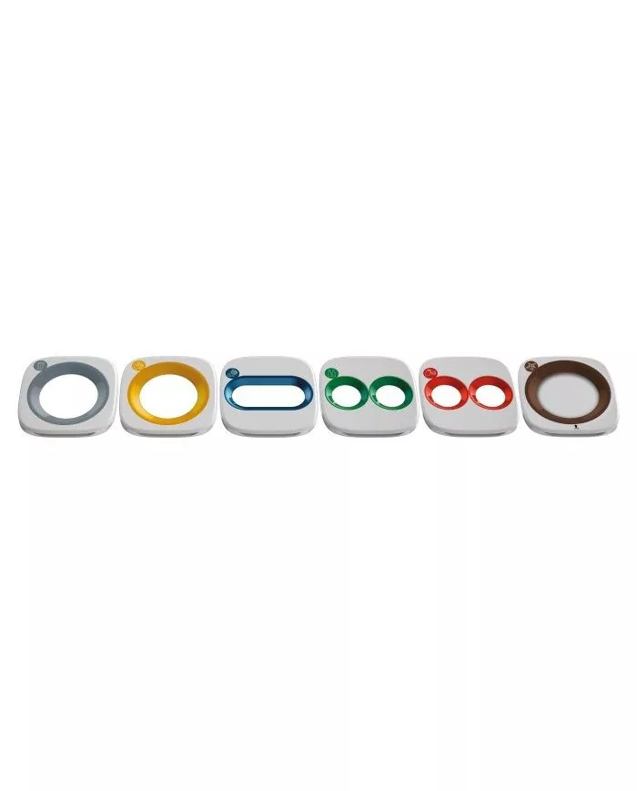 Poubelle de tri - design WASTEE 60L - AUTRES DECHETS - Gris - corbeille recyclage bureau, poubelle compartimentée, bac de tri