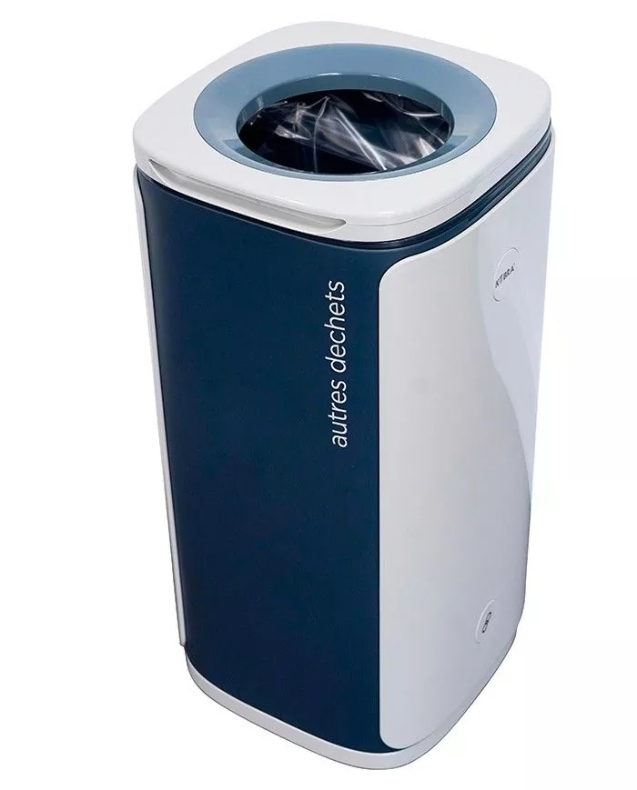 Poubelle de tri - design WASTEE 60L - AUTRES DECHETS - Gris - tri des déchets professionnels, gestion des déchets en