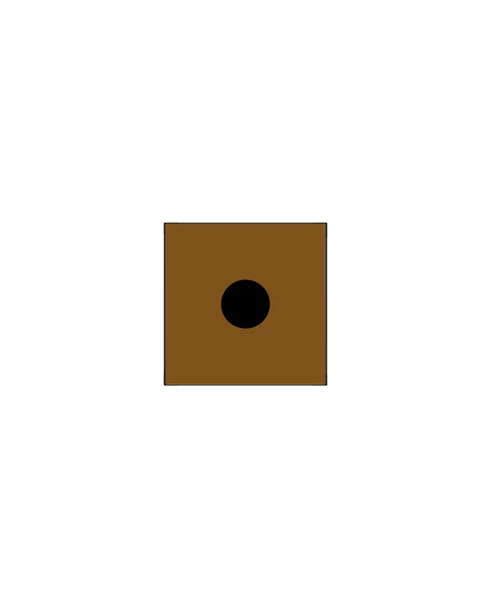 Poubelle de tri - design TERAFLEX 65L - MARRON GOBELETS - Corps Gris Manganèse - Sans marquage - station de tri moderne,