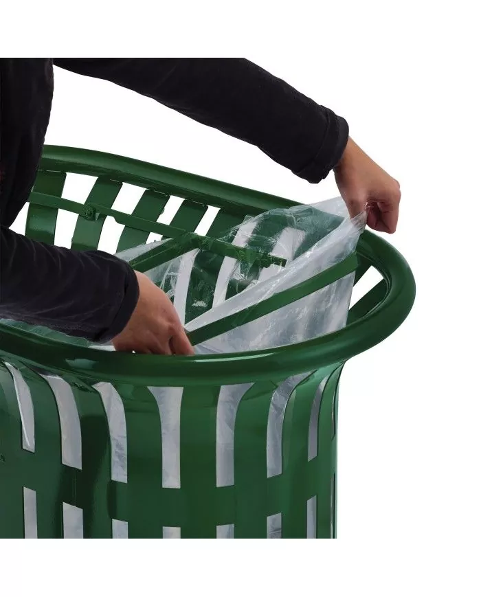 Poubelle de tri - TERALIP 2 x 60 L - Vert Mousse - Extérieur - solution tri sélectif, poubelle compartimentée, corbeille Poubelle de tri - TERALIP 2 x 60 L - Vert Mousse - Extérieur - solution tri sélectif, poubelle compartimentée, corbeille