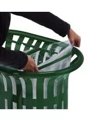 Poubelle de tri - TERALIP 2 x 60 L - Vert Mousse - Extérieur - solution tri sélectif, poubelle compartimentée, corbeille Poubelle de tri - TERALIP 2 x 60 L - Vert Mousse - Extérieur - solution tri sélectif, poubelle compartimentée, corbeille