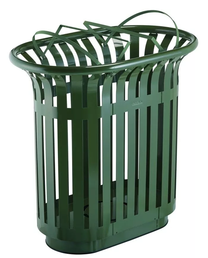 Poubelle de tri - TERALIP 2 x 60 L - Vert Mousse - Extérieur - poubelle compartimentée, poubelle de tri sélectif, corbeille Poubelle de tri - TERALIP 2 x 60 L - Vert Mousse - Extérieur - poubelle compartimentée, poubelle de tri sélectif, corbeille