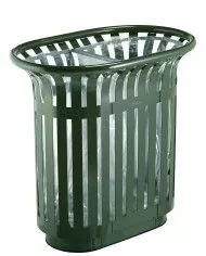 Poubelle de tri - TERALIP 2 x 60 L - Vert Olive - Extérieur - bac de tri design, corbeille recyclage bureau, poubelle de tri