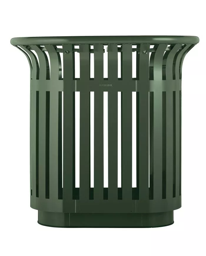 Poubelle de tri - TERALIP 2 x 60 L - Vert Olive - Extérieur - bac de tri design, gestion des déchets en entreprise, tri des