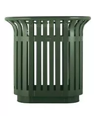 Poubelle de tri - TERALIP 2 x 60 L - Vert Olive - Extérieur - bac de tri design, gestion des déchets en entreprise, tri des