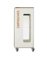 Poubelle de tri - de TERACUB VIGIPIRATE 90L - MARRON CARTOUCHES - Corps Blanc - poubelle compartimentée, solution tri sélectif, Poubelle de tri - de TERACUB VIGIPIRATE 90L - MARRON CARTOUCHES - Corps Blanc - poubelle compartimentée, solution tri sélectif,