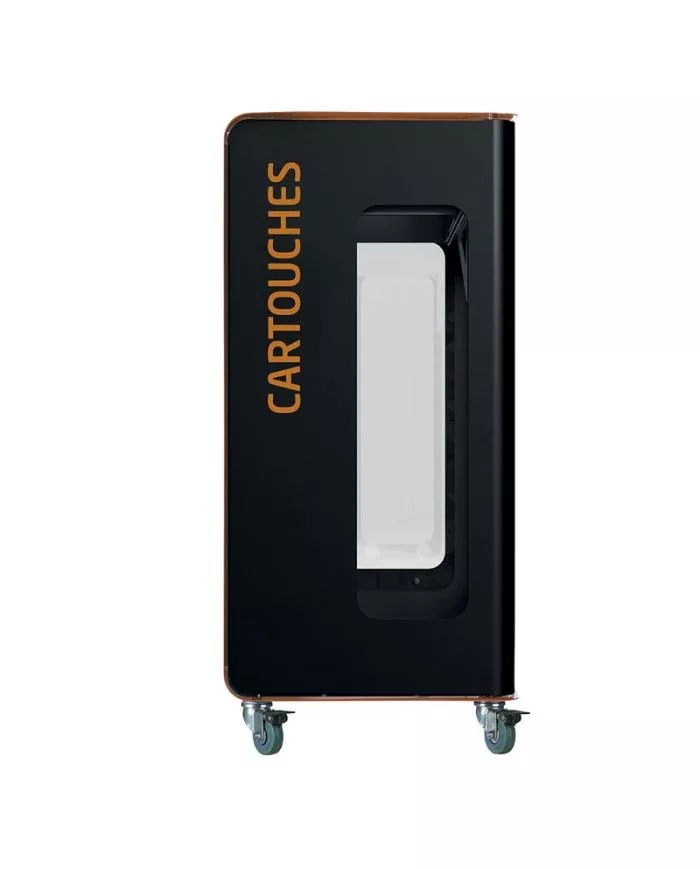 Poubelle de tri - de TERACUB VIGIPIRATE 90L - MARRON CARTOUCHES - Corps Gris Manganèse - recyclage déchets triés, station de Poubelle de tri - de TERACUB VIGIPIRATE 90L - MARRON CARTOUCHES - Corps Gris Manganèse - recyclage déchets triés, station de