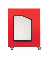Poubelle de tri - de TERACUB VIGIPIRATE 90L - ROUGE METAL - Corps Gris Manganèse - tri des déchets professionnels, mobilier de Poubelle de tri - de TERACUB VIGIPIRATE 90L - ROUGE METAL - Corps Gris Manganèse - tri des déchets professionnels, mobilier de