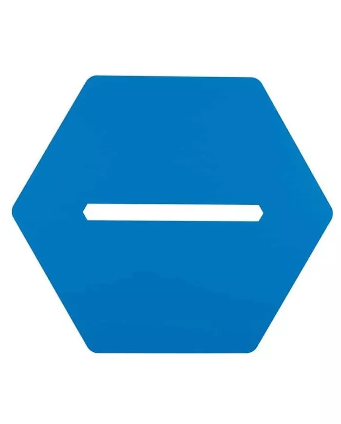 Poubelle de tri - design TERAHEX 50L - BLEU PAPIER - Corps Gris Manganèse - recyclage déchets triés, poubelle de tri sélectif,