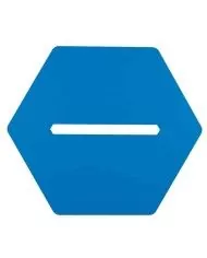 Poubelle de tri - design TERAHEX 50L - BLEU PAPIER - Corps Gris Manganèse - recyclage déchets triés, poubelle de tri sélectif,