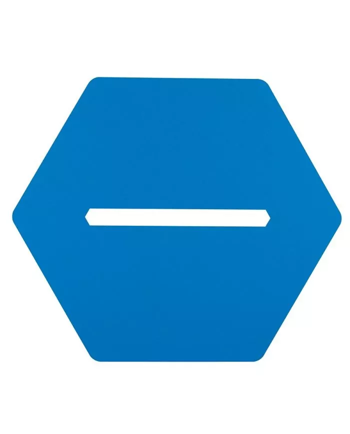 Poubelle de tri - design TERAHEX 50L - BLEU PAPIER - Corps Blanc - meuble de tri durable, solution tri sélectif, recyclage