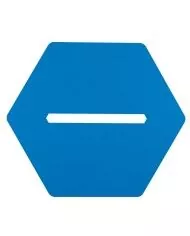 Poubelle de tri - design TERAHEX 50L - BLEU PAPIER - Corps Blanc - meuble de tri durable, solution tri sélectif, recyclage