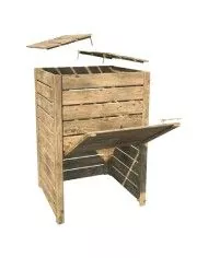 Poubelle de tri - TERAKOMPOST composteur pour Biodéchets 300L - bac de tri design, mobilier de tri écologique, recyclage Poubelle de tri - TERAKOMPOST composteur pour Biodéchets 300L - bac de tri design, mobilier de tri écologique, recyclage