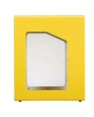 Poubelle de tri - de TERACUB VIGIPIRATE 90L - JAUNE PLASTIQUE - Corps Blanc - bac de tri design, station de tri moderne,