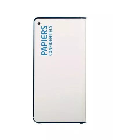 Poubelle de tri - TERACUB 90L - Blanc - Papiers Confidentiels - Avec serrure - mobilier de tri écologique, poubelle de tri Poubelle de tri - TERACUB 90L - Blanc - Papiers Confidentiels - Avec serrure - mobilier de tri écologique, poubelle de tri