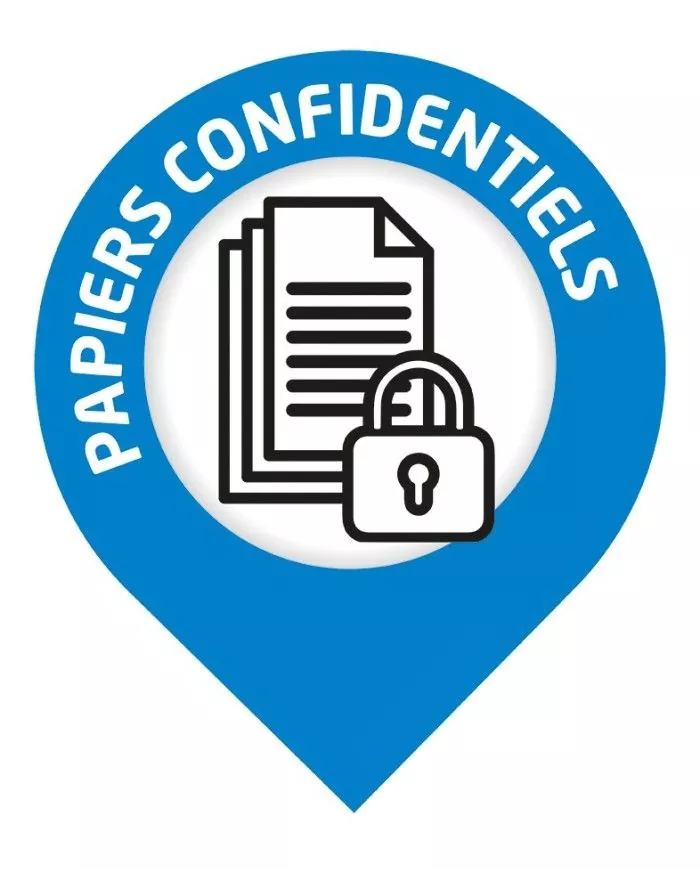 Poubelle de tri - TERACUB 40L - Blanc - Papiers Confidentiels - Avec serrure - meuble de tri durable, gestion des déchets en Poubelle de tri - TERACUB 40L - Blanc - Papiers Confidentiels - Avec serrure - meuble de tri durable, gestion des déchets en