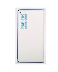 Poubelle de tri - TERACUB 40L - Blanc - Papiers Confidentiels - Avec serrure - solution tri sélectif, corbeille recyclage Poubelle de tri - TERACUB 40L - Blanc - Papiers Confidentiels - Avec serrure - solution tri sélectif, corbeille recyclage