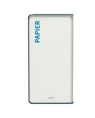 Poubelle de tri - TERACUB 65L - BLEU PAPIER - Corps Blanc - poubelle de tri sélectif, station de tri moderne, conteneur de