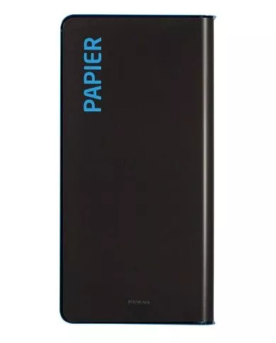 Poubelle de tri - TERACUB 90L - BLEU PAPIER - Corps Gris Manganèse - station de tri moderne, recyclage déchets triés, solution