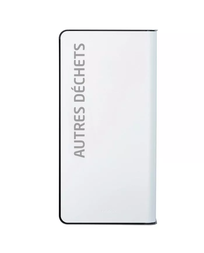 Poubelle de tri - TERACUB 40L - GRIS AUTRES DECHETS - Corps blanc - poubelle compartimentée, gestion des déchets en entreprise,