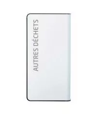 Poubelle de tri - TERACUB 75L - GRIS AUTRES DECHETS - Corps blanc - solution tri sélectif, poubelle compartimentée, corbeille