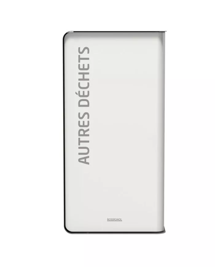 Poubelle de tri - TERACUB 65L - GRIS AUTRES DECHETS - Corps blanc - station de tri moderne, poubelle compartimentée, tri des Poubelle de tri - TERACUB 65L - GRIS AUTRES DECHETS - Corps blanc - station de tri moderne, poubelle compartimentée, tri des