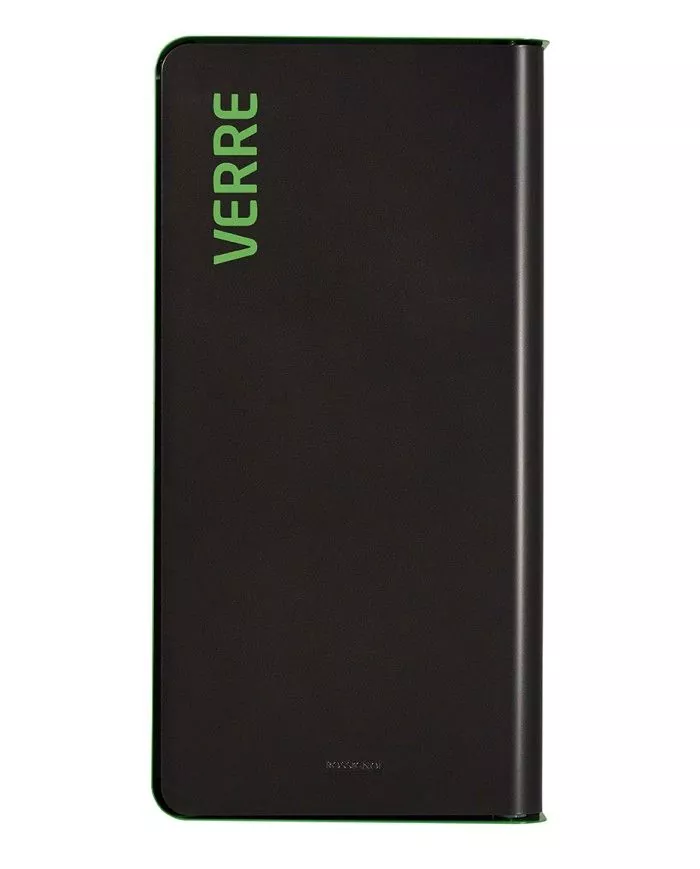 Poubelle de tri - TERACUB 75L - VERT VERRES - Corps gris manganèse - corbeille recyclage bureau, mobilier de tri écologique,