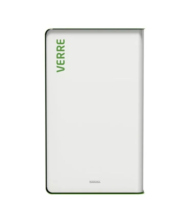 Poubelle de tri - TERACUB 65L - VERT VERRE - Corps blanc - poubelle de tri sélectif, recyclage déchets triés, conteneur de