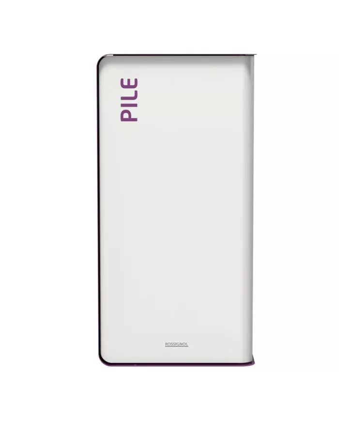 Poubelle de tri - TERACUB 40L - VIOLET PILES - Corps blanc - meuble de tri durable, bac de tri design, corbeille recyclage Poubelle de tri - TERACUB 40L - VIOLET PILES - Corps blanc - meuble de tri durable, bac de tri design, corbeille recyclage