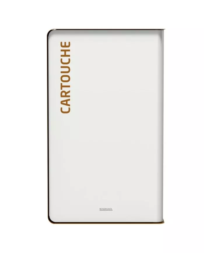 Poubelle de tri - TERACUB 90L - MARRON CARTOUCHES - Corps blanc - station de tri moderne, conteneur de recyclage, poubelle