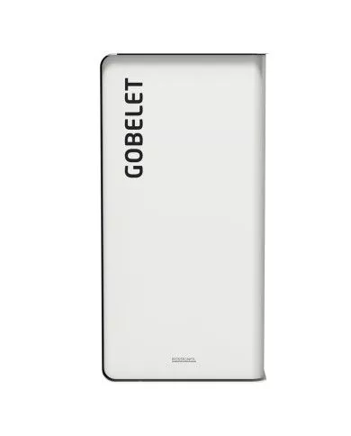 Poubelle de tri - TERACUB 75L - BLANC GOBELETS - Corps blanc - tri des déchets professionnels, solution tri sélectif, mobilier