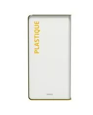Poubelle de tri - TERACUB 75L - JAUNE PLASTIQUE - Corps Blanc - tri des déchets professionnels, meuble de tri durable, gestion Poubelle de tri - TERACUB 75L - JAUNE PLASTIQUE - Corps Blanc - tri des déchets professionnels, meuble de tri durable, gestion