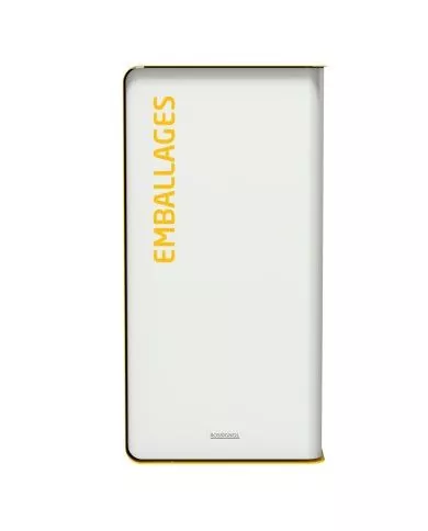 Poubelle de tri - TERACUB 40L - JAUNE EMBALLAGES - Corps Blanc - poubelle compartimentée, meuble de tri durable, poubelle de Poubelle de tri - TERACUB 40L - JAUNE EMBALLAGES - Corps Blanc - poubelle compartimentée, meuble de tri durable, poubelle de