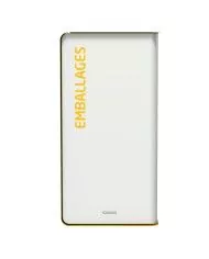 Poubelle de tri - TERACUB 40L - JAUNE EMBALLAGES - Corps Blanc - poubelle compartimentée, meuble de tri durable, poubelle de Poubelle de tri - TERACUB 40L - JAUNE EMBALLAGES - Corps Blanc - poubelle compartimentée, meuble de tri durable, poubelle de