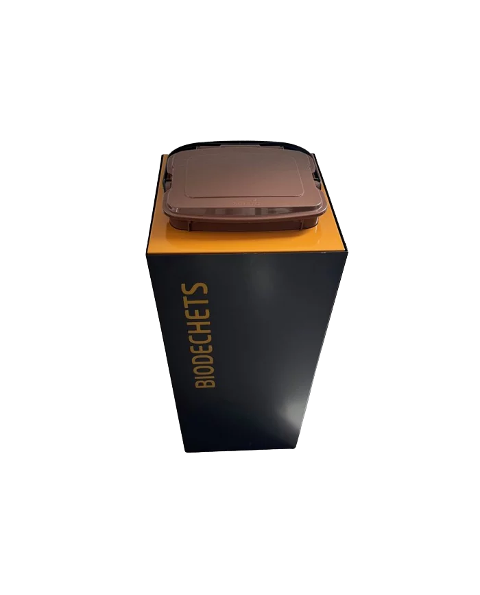 Poubelle de tri - design TERAFLEX 2x10L - BIODECHETS - Marquage sérigraphie - Pour TERABIOSSO 10 L - station de tri moderne, Poubelle de tri - design TERAFLEX 2x10L - BIODECHETS - Marquage sérigraphie - Pour TERABIOSSO 10 L - station de tri moderne,