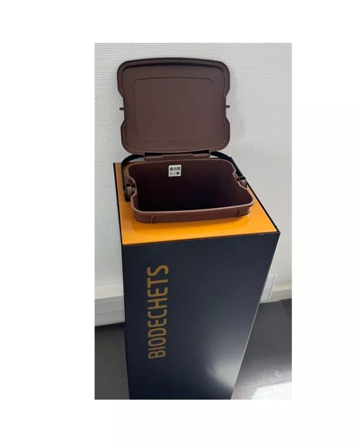 Poubelle de tri - design TERAFLEX 2x10L - BIODECHETS - Marquage sérigraphie - Pour TERABIOSSO 10 L - bac de tri design, gestion Poubelle de tri - design TERAFLEX 2x10L - BIODECHETS - Marquage sérigraphie - Pour TERABIOSSO 10 L - bac de tri design, gestion