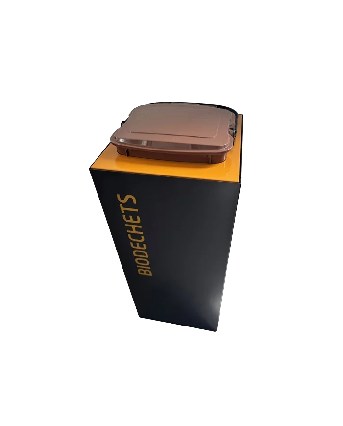 Poubelle de tri - design TERAFLEX 2x10L - BIODECHETS - Marquage sérigraphie - Pour TERABIOSSO 10 L - station de tri moderne, Poubelle de tri - design TERAFLEX 2x10L - BIODECHETS - Marquage sérigraphie - Pour TERABIOSSO 10 L - station de tri moderne,