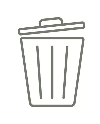 Poubelle de tri - Stickers adhésifs pour poubelle - Gris / Autres déchets - poubelle compartimentée, conteneur de recyclage,