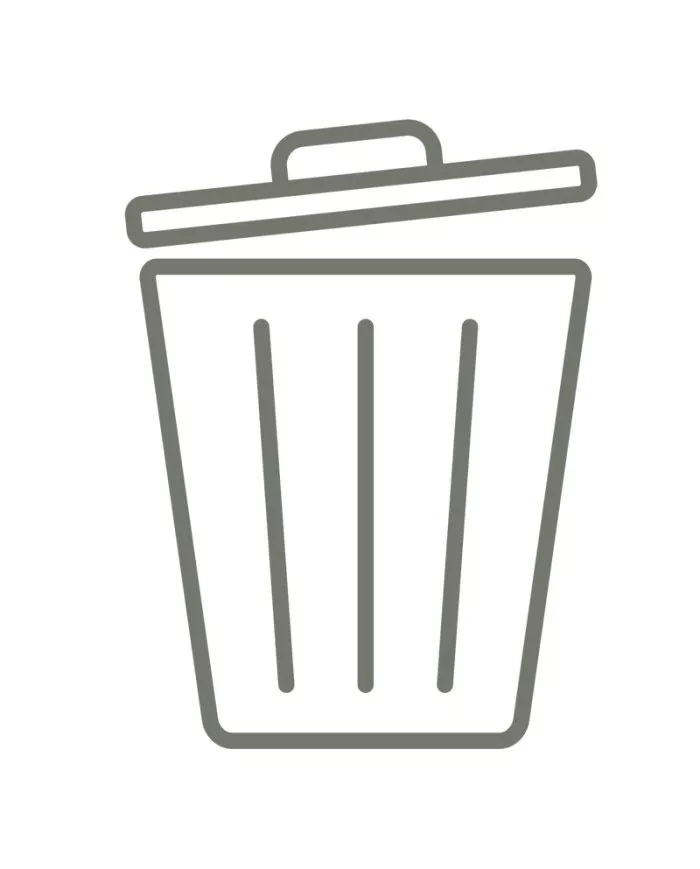 Poubelle de tri - Stickers adhésifs pour poubelle - Gris / Autres déchets - poubelle compartimentée, conteneur de recyclage,